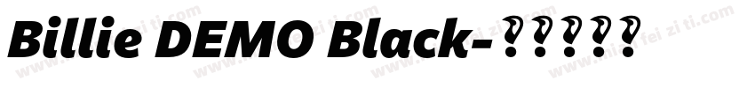 Billie DEMO Black字体转换